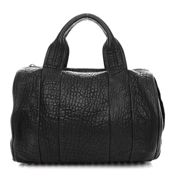 ALEXANDER WANG Pebbled Lambskin Rockie Black Nickel Hardware