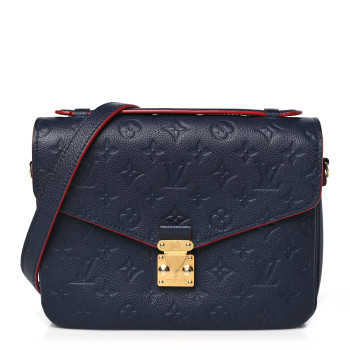 LOUIS VUITTON Empreinte Pochette Metis Marine Rouge