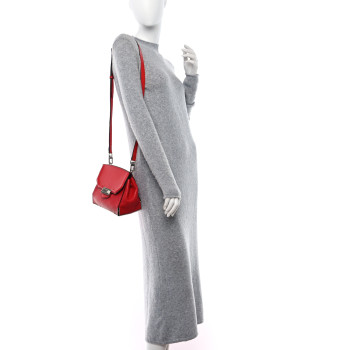 ALEXANDER WANG Calfskin Small Marion Soft Tote Red Silver Hardware