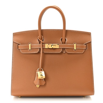 HERMES Epsom Birkin Sellier 25 Gold