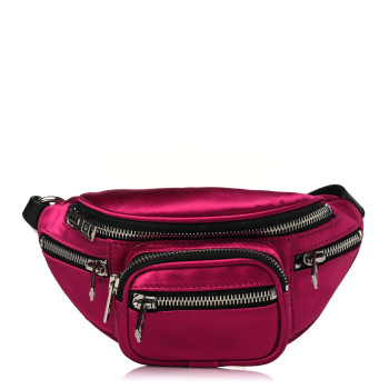 ALEXANDER WANG Satin Attica Mini Belt Bag Hot Pink