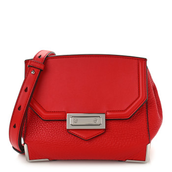 ALEXANDER WANG Calfskin Small Marion Soft Tote Red Silver Hardware