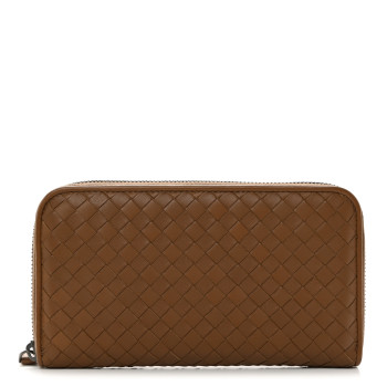 BOTTEGA VENETA Nappa Intrecciato Zip Around Wallet Edoardo