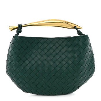 BOTTEGA VENETA Nappa Intrecciato Sardine Bag Emerald Green