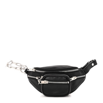 ALEXANDER WANG Lambskin Mini Attica Belt Bag Black