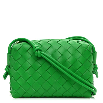 Bottega Veneta Nappa Intrecciato Mini Loop Camera Bag Parakeet