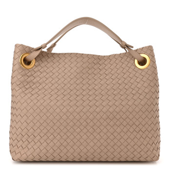 Bottega Veneta Nappa Intrecciato Bella Tote Beige