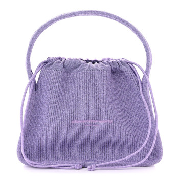 ALEXANDER WANG Ribbed Knit Small Ryan Bag Unicorn