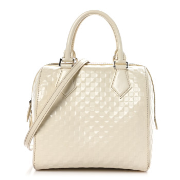 LOUIS VUITTON Damier Facette Speedy Cube PM Cream