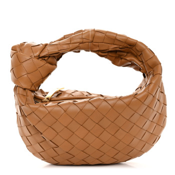 BOTTEGA VENETA Nappa Intrecciato Mini Jodie Caramel