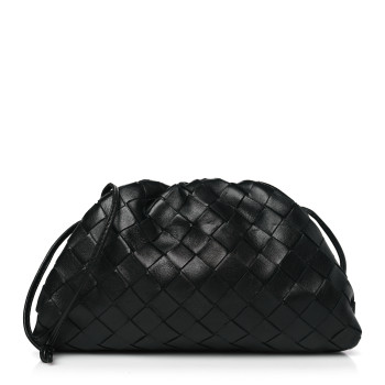 BOTTEGA VENETA Nappa Intrecciato The Mini Pouch Black