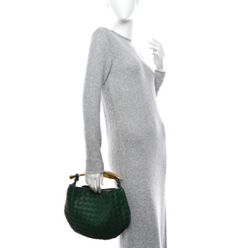 BOTTEGA VENETA Nappa Intrecciato Sardine Bag Emerald Green